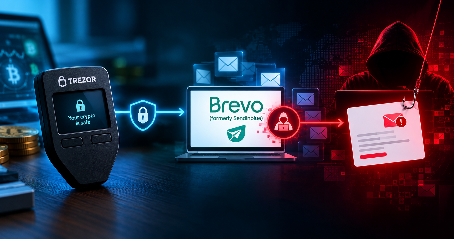 Trezor Phishing Wave: How One Vendor Breach Hit 347,000 Crypto Users